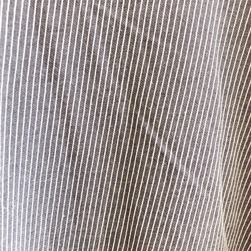 Banana Republic Pinstripe Blue Tie Knot Boatneck Blouse S - Picture 6 of 8